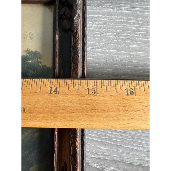 Vintage 1907 Taber Prang Art Chromolithograph Print Lake Dock Scene 15"x10" - Picture 8 of 9